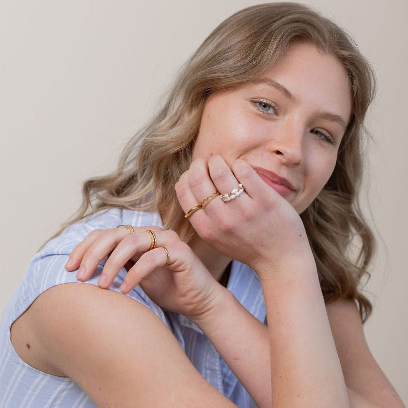 Pearl Adjustable Ring