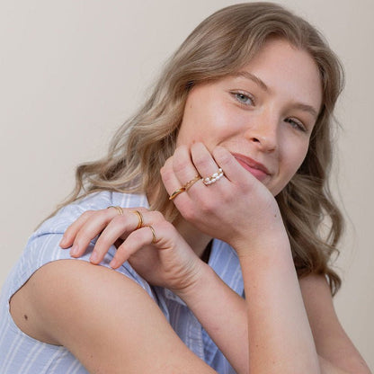 Pearl Adjustable Ring