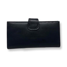 Petit Portefeuille en cuir véritable Denise, Noir
