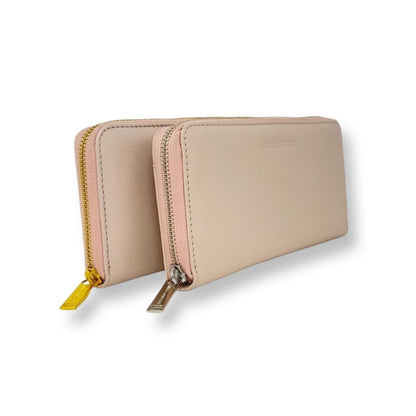 Blush Pink Genuine Leather Wallet, Carla