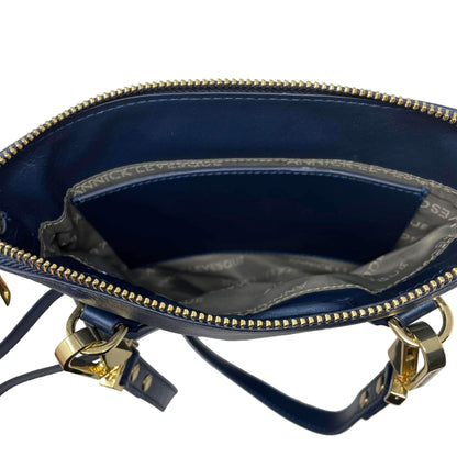 Stella Genuine Leather Crossbody Bag, Navy