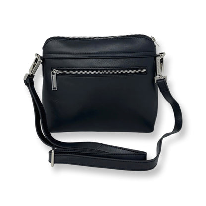 Black leather cross-body bag - Brigitte - PRE-ORDER