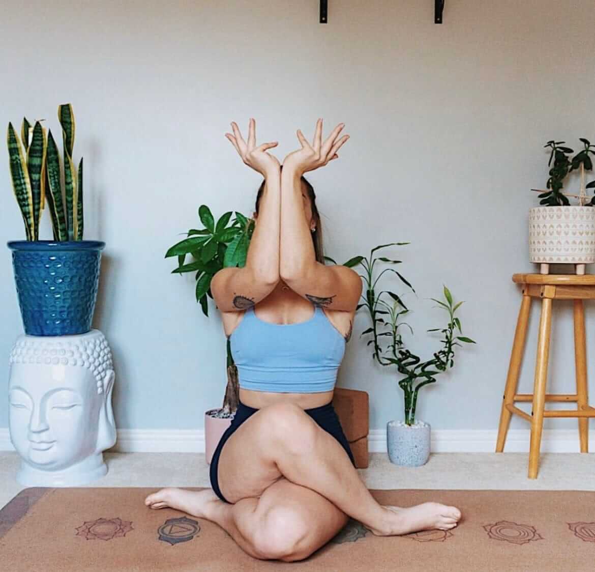 Tapis de yoga en liège pour alignement des chakras | 4,5 mm