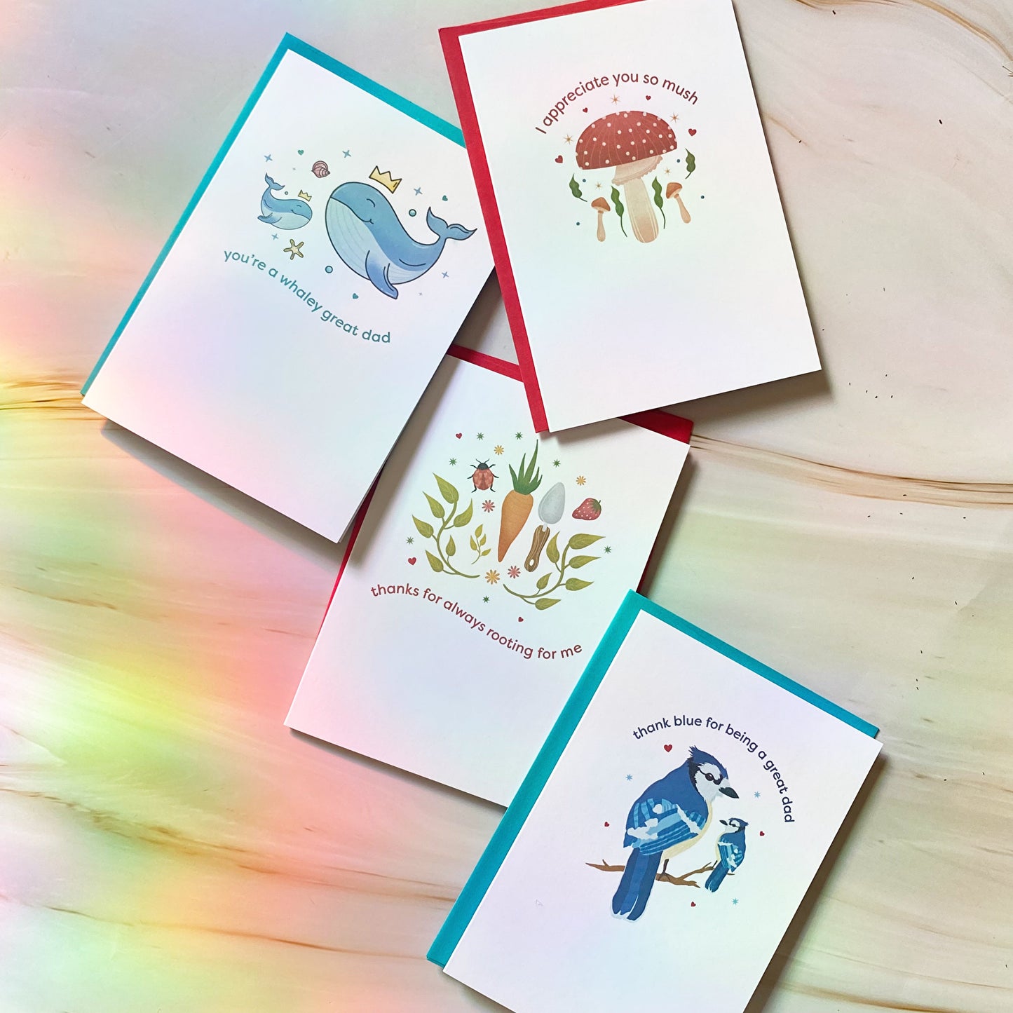 Je t'apprécie énormément | Fête des pères | Mini carte de vœux