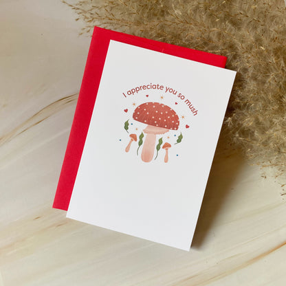Je t'apprécie énormément | Fête des pères | Mini carte de vœux