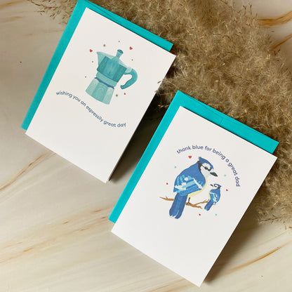 Excellente journée expresso | Fête des Pères | Mini carte de vœux