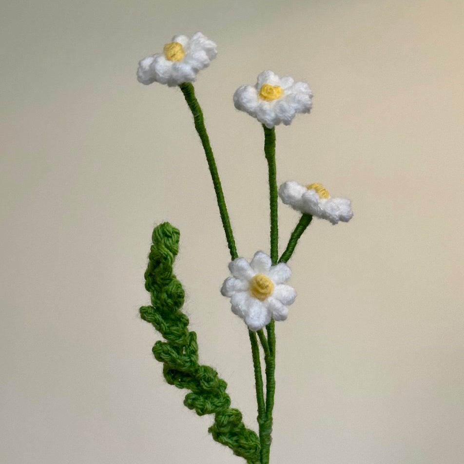 Crochet Chamomile (Handmade Multi-coloured flowers)