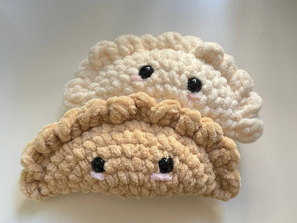 Dumpling/Empanada Plushie (Gyoza, Jamaican Patty, Pierogi)