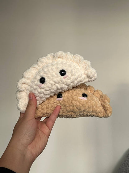 Dumpling/Empanada Plushie (Gyoza, Jamaican Patty, Pierogi)