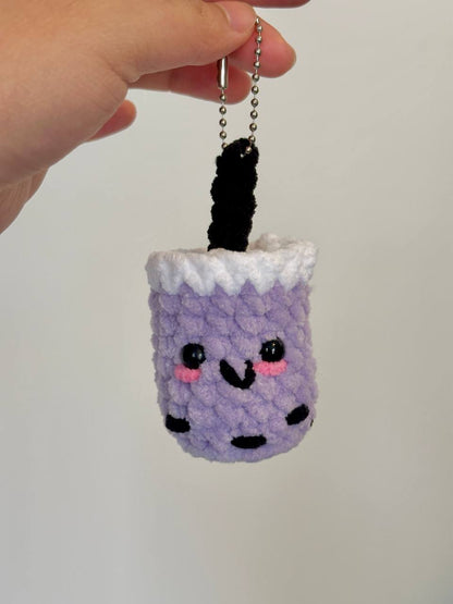 Crochet Boba Keychain Pattern PDF Download