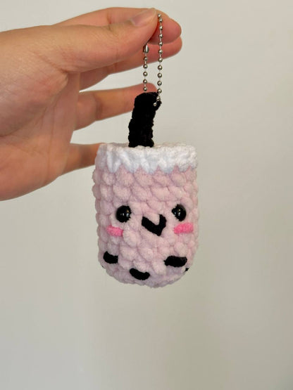 Crochet Boba Keychain Pattern PDF Download