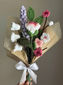 Crochet Lily of the Valley (Handmade Multi-coloured flowers)