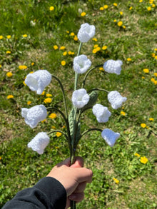 Crochet Lily of the Valley (Handmade Multi-coloured flowers)