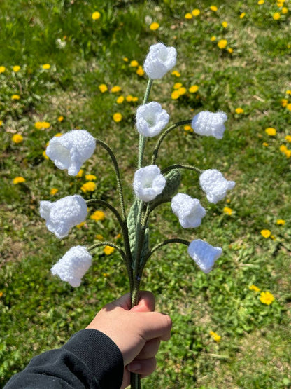 Crochet Lily of the Valley (Handmade Multi-coloured flowers)