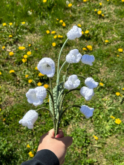 Crochet Lily of the Valley (Handmade Multi-coloured flowers)