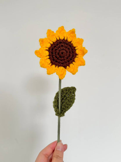 Crochet Sunflower (Handmade Multi-coloured flowers)