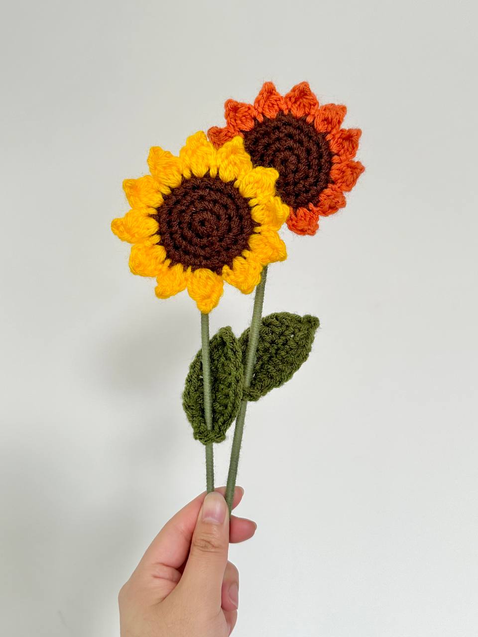 Crochet Sunflower (Handmade Multi-coloured flowers)