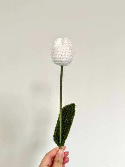 Crochet Tulip (Handmade Multi-coloured flowers)