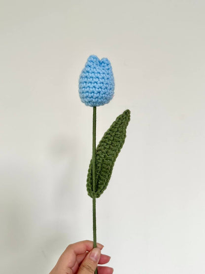 Crochet Tulip (Handmade Multi-coloured flowers)