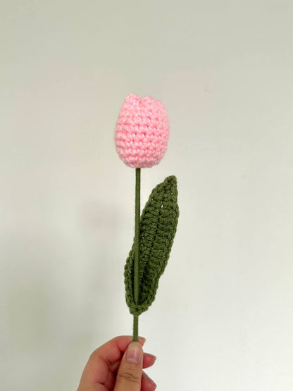 Crochet Tulip (Handmade Multi-coloured flowers)