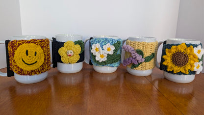 Crochet Mug Cozy - Handmade Cotton Mug Decor