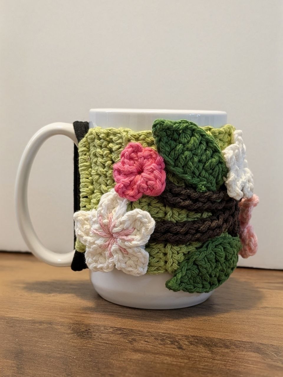 Housse de mug au crochet - Décoration de mug en coton faite main