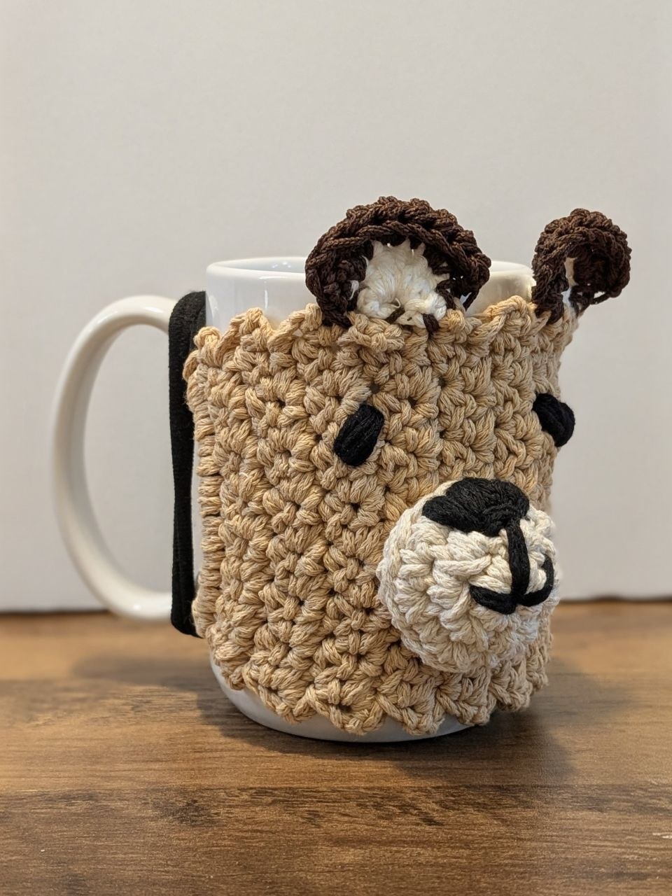 Crochet Mug Cozy - Handmade Cotton Mug Decor
