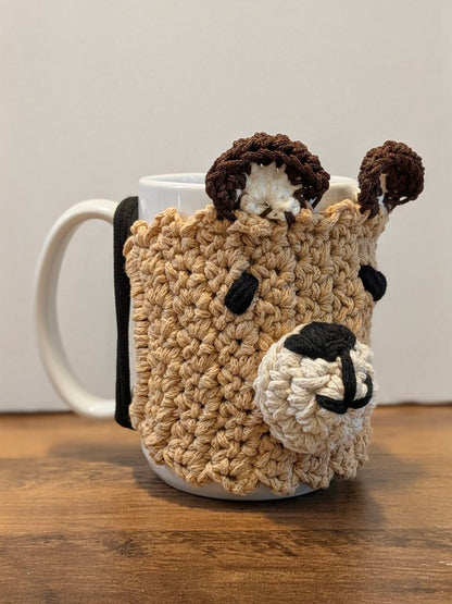 Crochet Mug Cozy - Handmade Cotton Mug Decor
