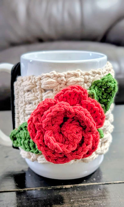 Housse de mug au crochet - Décoration de mug en coton faite main