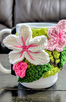 Crochet Mug Cozy - Handmade Cotton Mug Decor