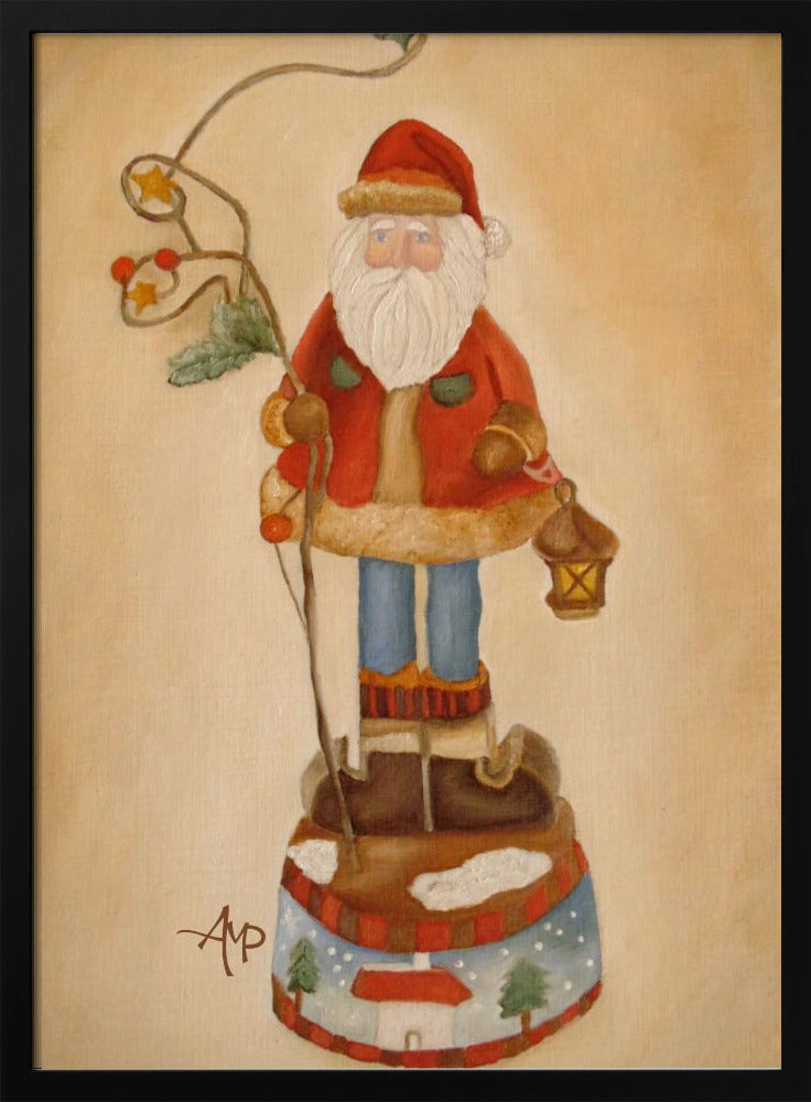 Décoration murale Le Père Noël arrive