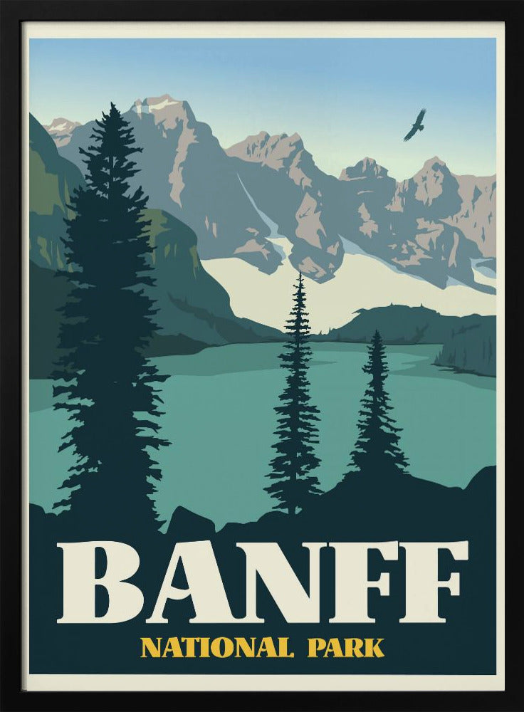 Art mural Imprimé de voyage Parc national de Banff