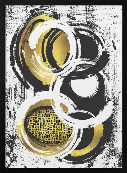 Art mural Peinture abstraite n° 2 | or