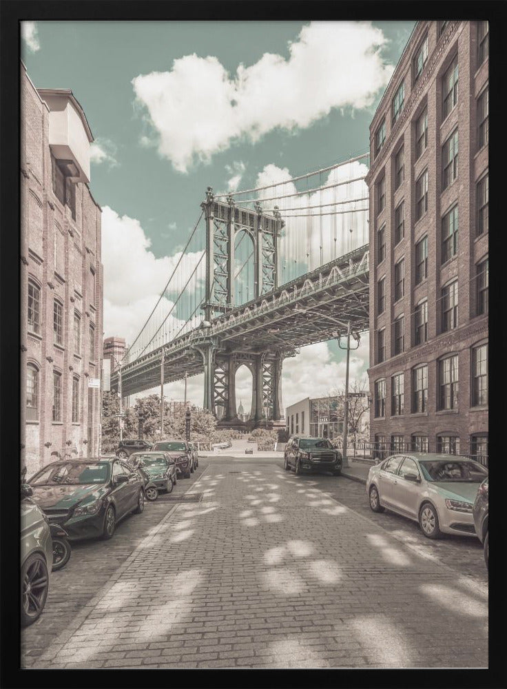 Décoration murale NEW YORK Manhattan Bridge | style urbain vintage