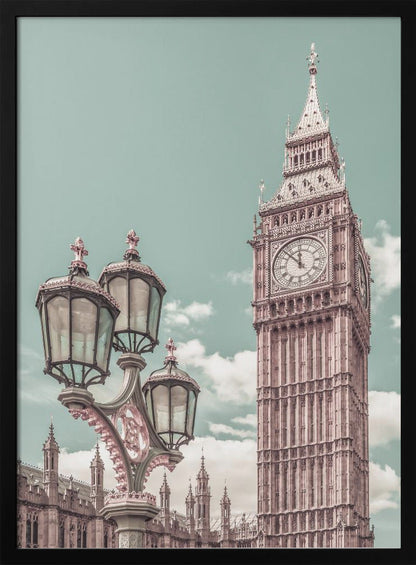Décoration murale LONDRES Tour Elizabeth | style urbain vintage
