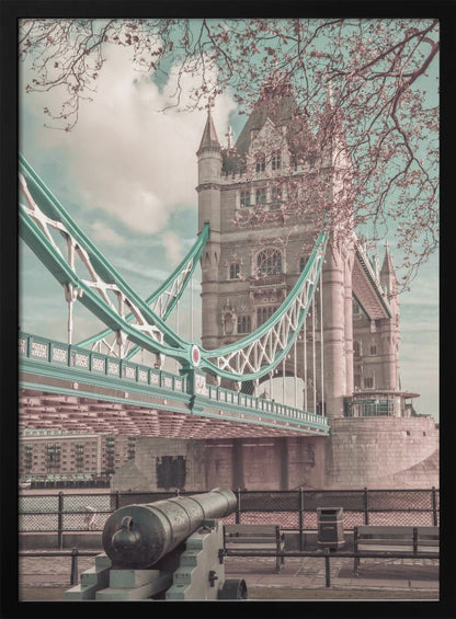 Décoration murale LONDRES Pont de la Tour en détail | style urbain vintage