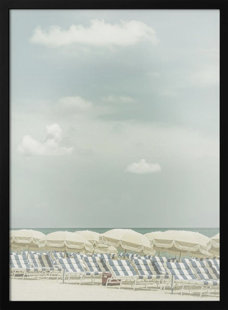 Art mural Scène de plage vintage
