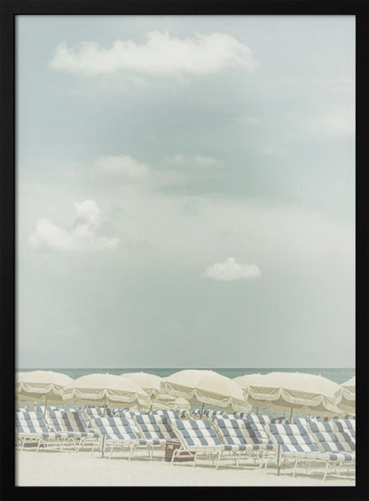 Art mural Scène de plage vintage