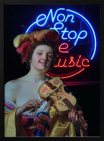 Tableau mural Imprimé sur toile Non Stop the Music