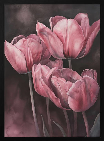 Décoration murale Tulipe violette 3