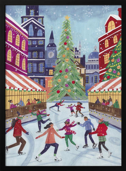 Impression sur toile Art mural Patinage à Londres