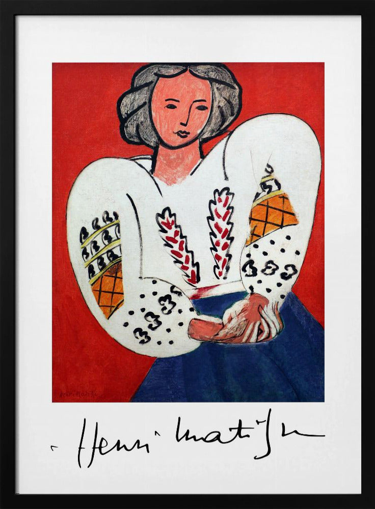 Décoration murale Henri Matisse, La Camicetta Romena, 1940