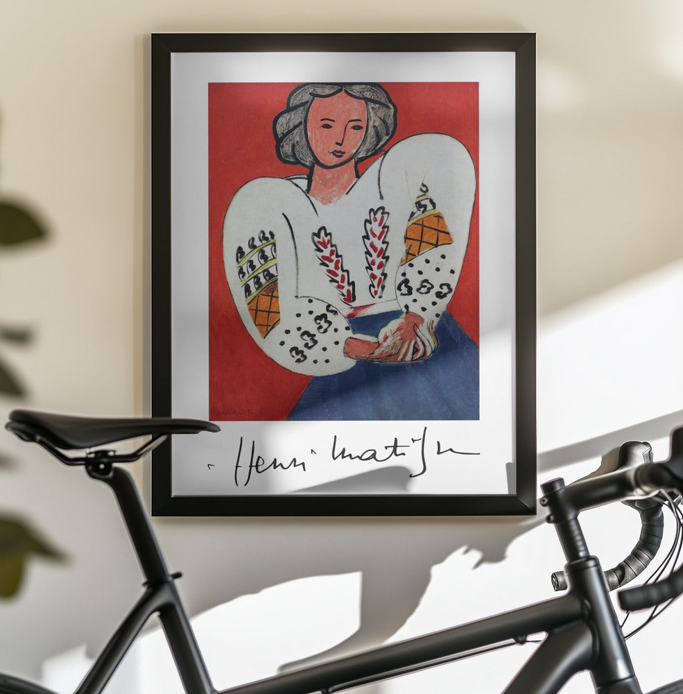 Décoration murale Henri Matisse, La Camicetta Romena, 1940