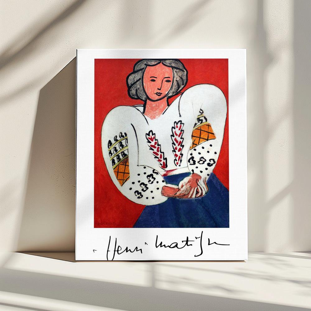 Décoration murale Henri Matisse, La Camicetta Romena, 1940