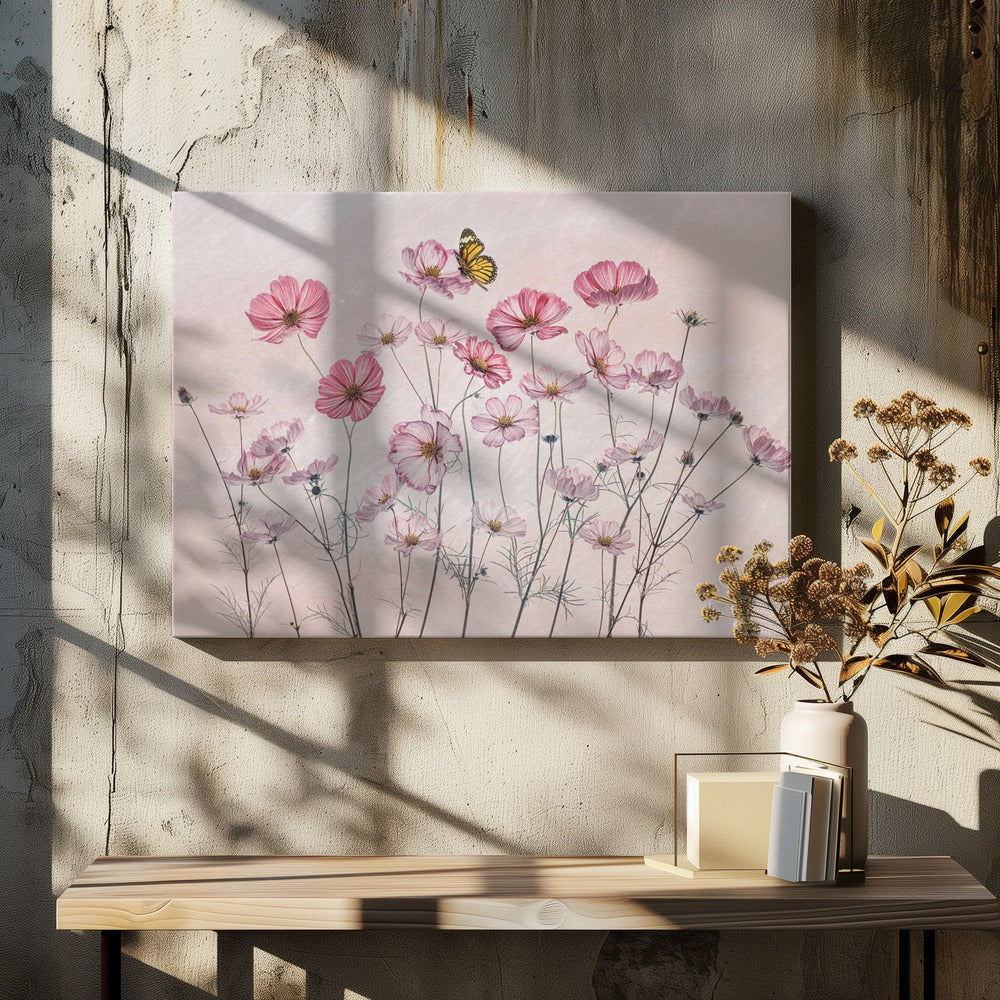 Wall Art Cosmos and Butterfly
