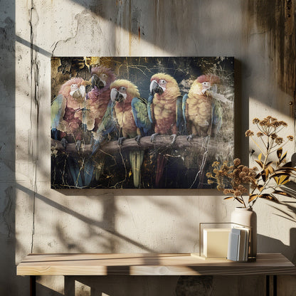 Art mural Perroquet Animal Illustration vintage Décoration murale 10