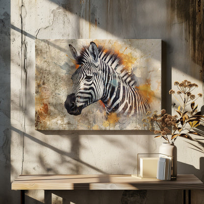 Décoration murale Zèbre Animal Vintage Illustration Décoration murale 06
