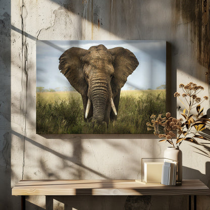 Décoration murale Rencontres au Serengeti. Éléphant