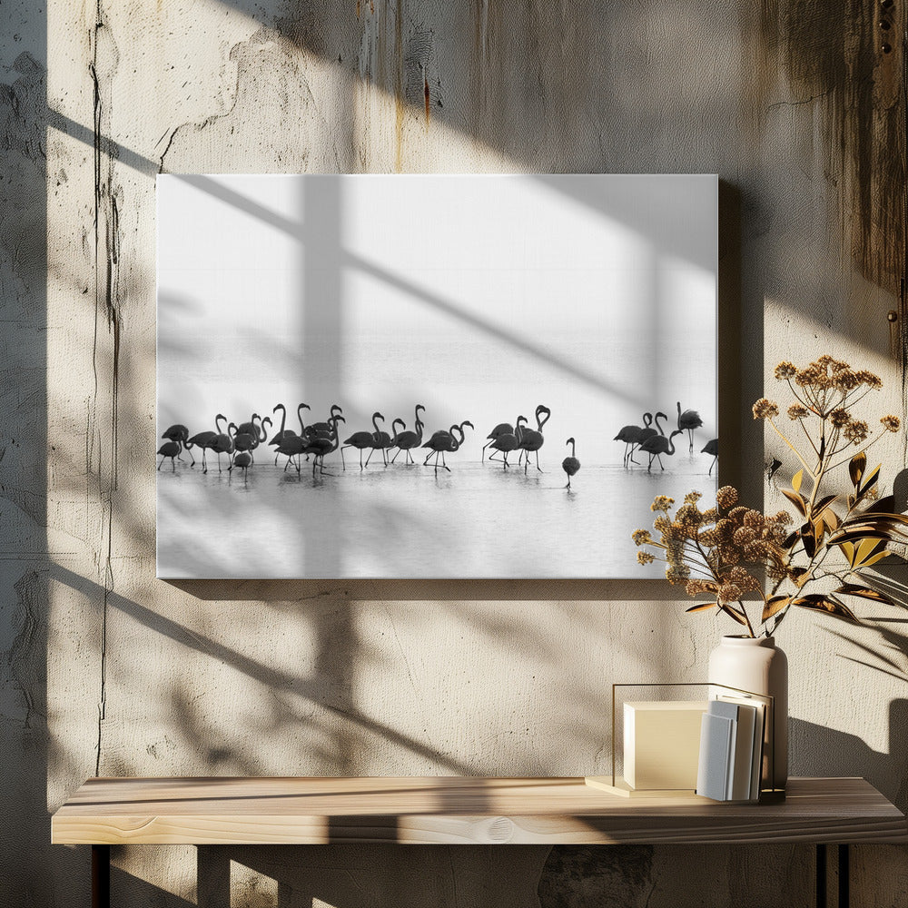 Wall art Flamingos
