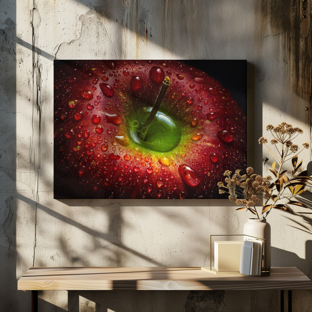 Décoration murale Pomme Rouge. Alimentaire